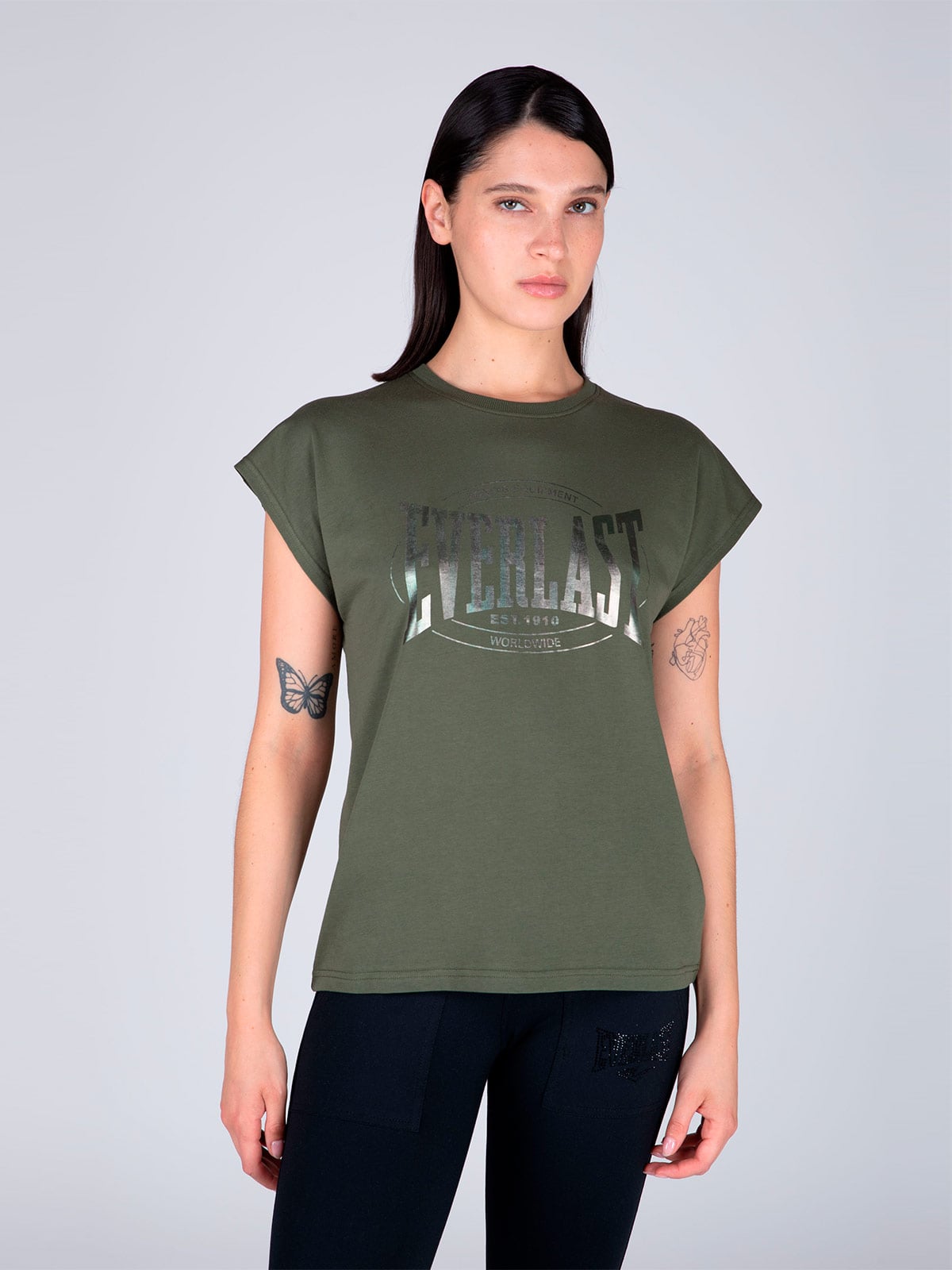 POLERA MANGA CORTA MUJER EVERLAST GLAD - 1