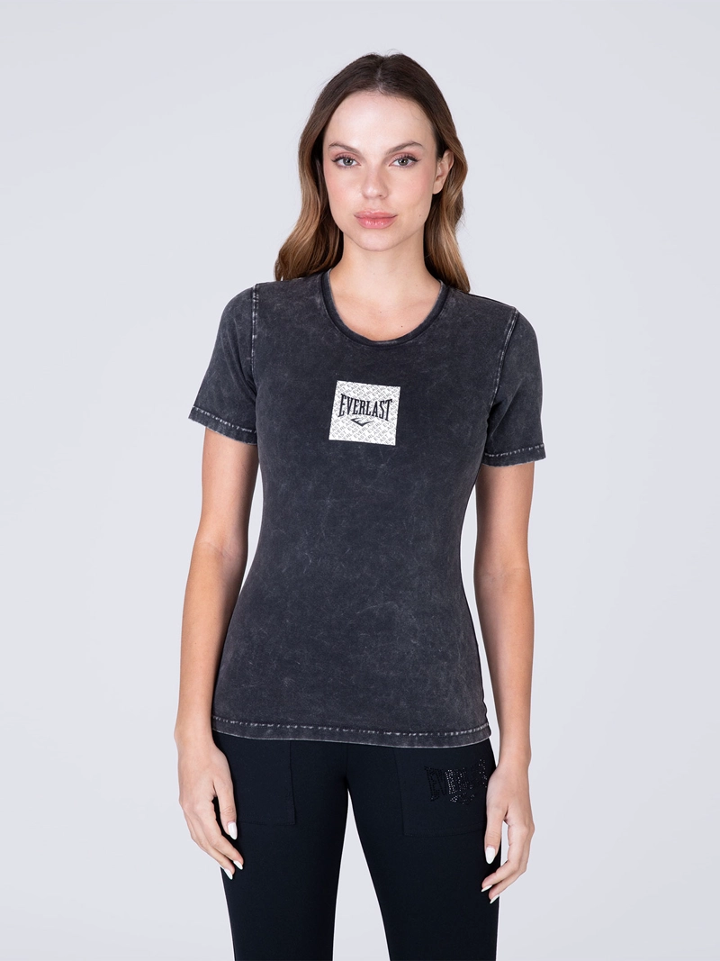 POLERA DEPORTIVA MANGA CORTA MUJER EVERLAST BRADFORD - 1
