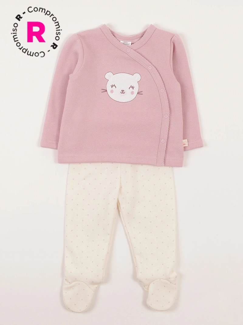 OSITO NIÑA BABY HARVEST FRANELA 2 PCS - 1