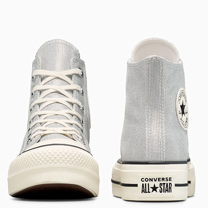 ZAPATILLAS MUJER CONVERSE URBANAS PLATEADO CHUCK TAYLOR ALL STAR LIFT - 5