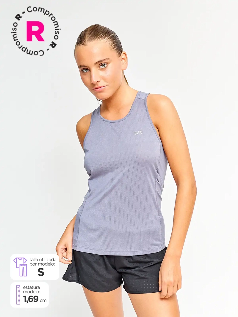 POLERA SIN MANGAS MUJER REVUP BANK