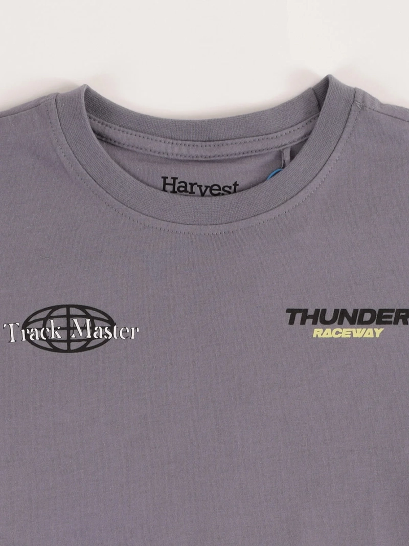 POLERA MANGO CORTA ALGODÓN NIÑO HARVEST CARRERA - 3