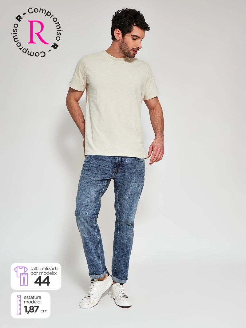 JEANS HOMBRE BARBADOS ALGODÓN BÁSICO REGULAR - 1