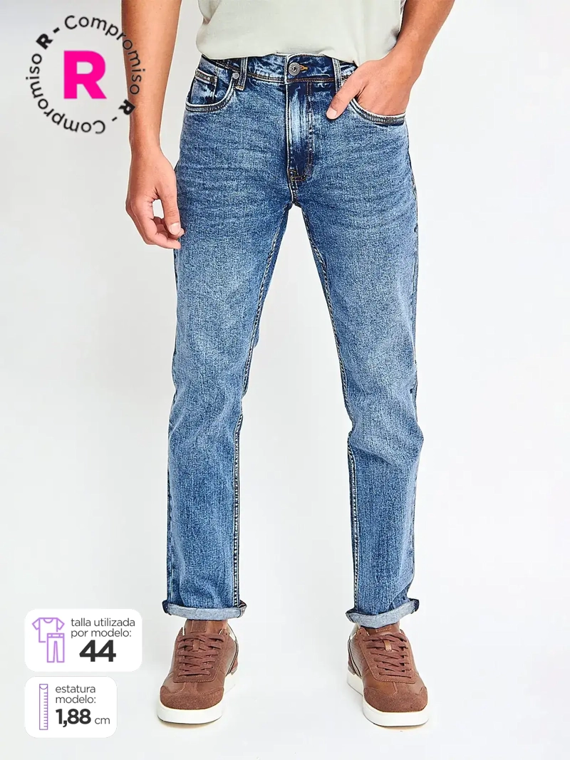 JEANS HOMBRE BARBADOS ALGODÓN BÁSICO REGULAR - 1