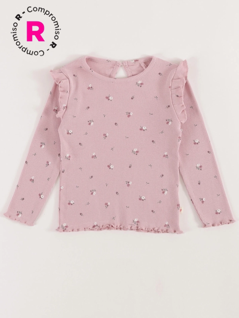 POLERA MANGA LARGA ALGODÓN NIÑA BABY HARVEST ESTAMPADA - 1