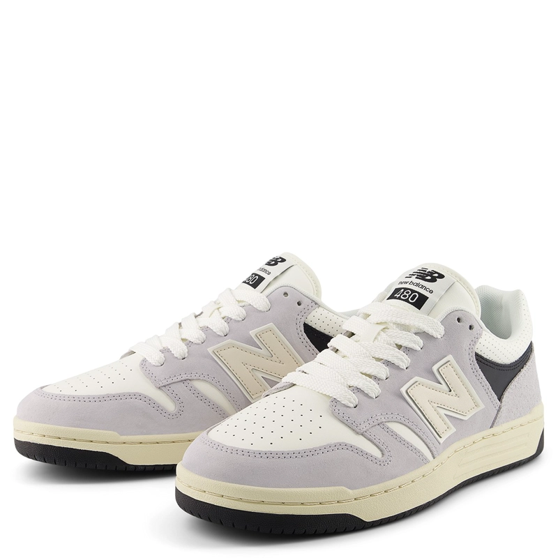 ZAPATILLAS HOMBRE NEW BALANCE CASUAL GRIS BB480PEG CUERO - 2
