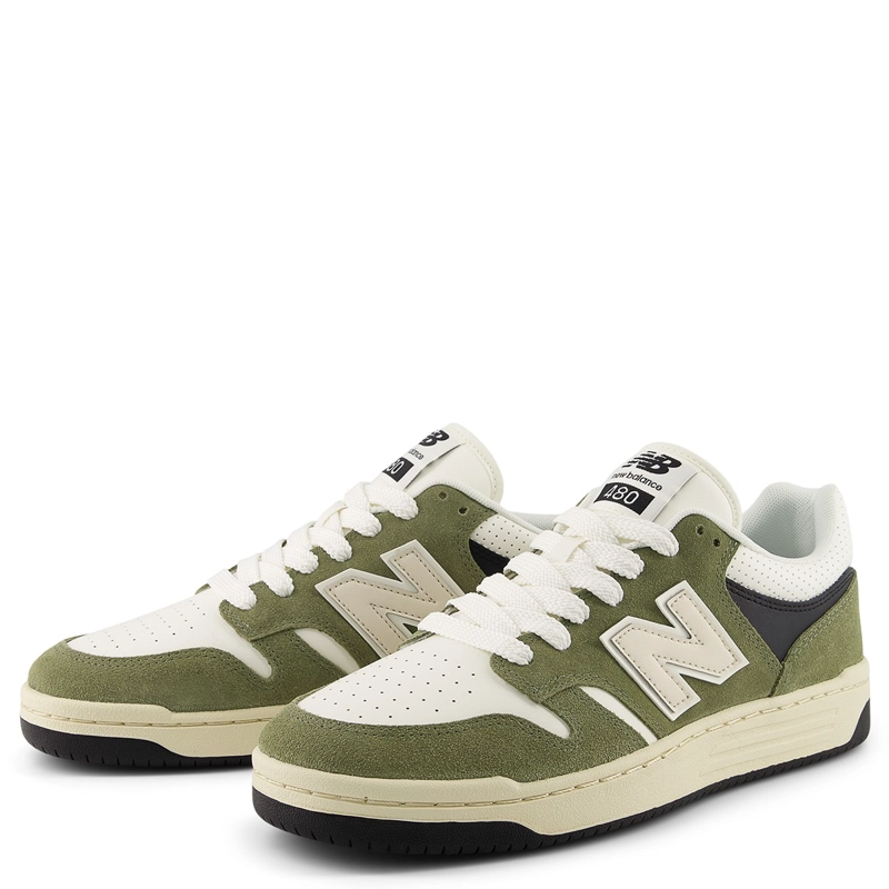 ZAPATILLAS HOMBRE NEW BALANCE URBANAS VERDE BB480PEO CUERO - 2