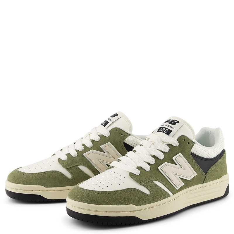 ZAPATILLAS HOMBRE NEW BALANCE URBANAS VERDE BB480PEO CUERO - 2