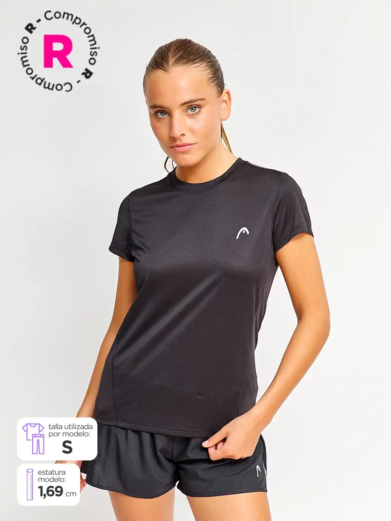 POLERA MANGA CORTA MUJER HEAD BTRAINY - 1
