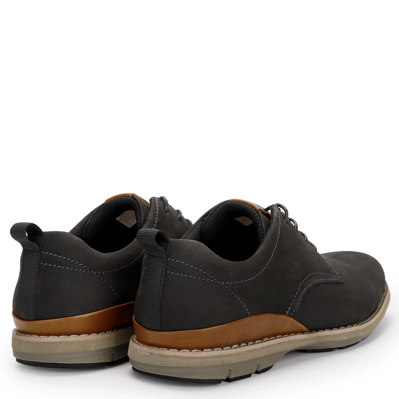 ZAPATILLAS HOMBRE CARDINALE CUERO NEGRO DOZZA-0-23 - 5