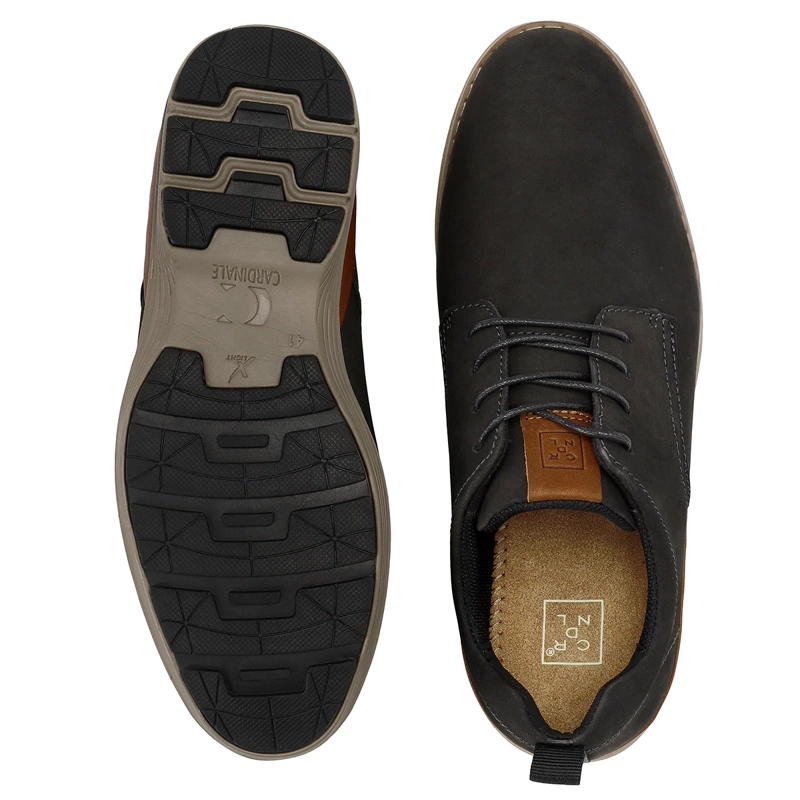 ZAPATILLAS HOMBRE CARDINALE CUERO NEGRO DOZZA-0-23 - 4