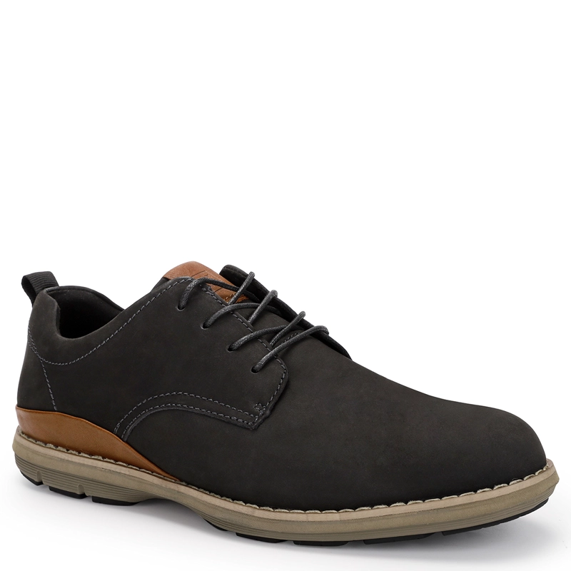 ZAPATILLAS HOMBRE CARDINALE CUERO NEGRO DOZZA-0-23 - 2