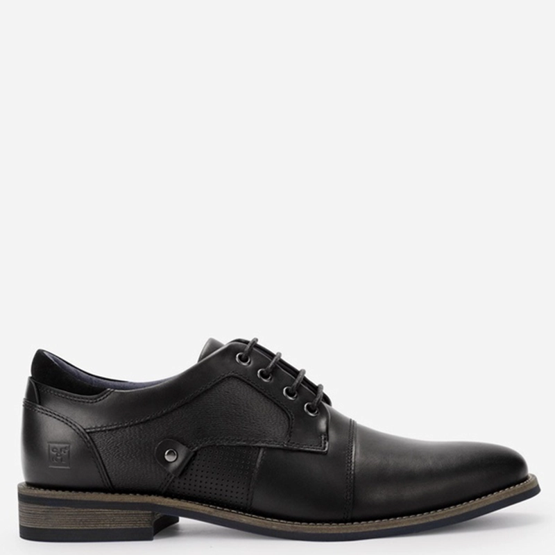 ZAPATOS HOMBRE CARDINAEL NEGRO DENIZEN CUERO - 1