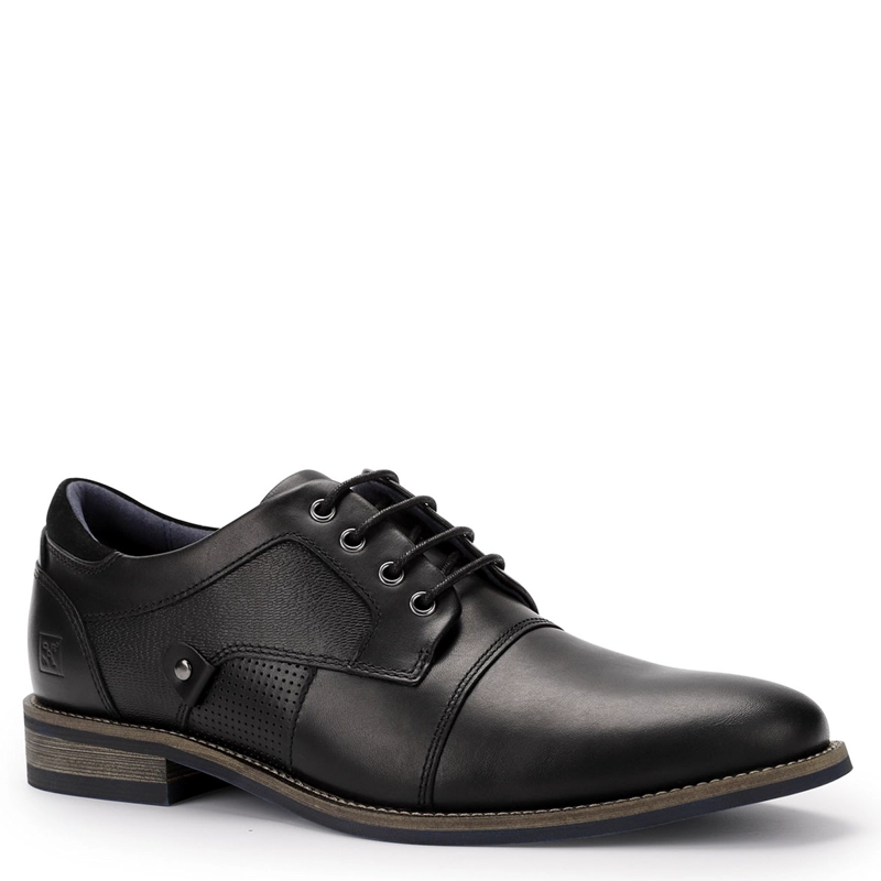 ZAPATOS HOMBRE CARDINAEL NEGRO DENIZEN CUERO - 3