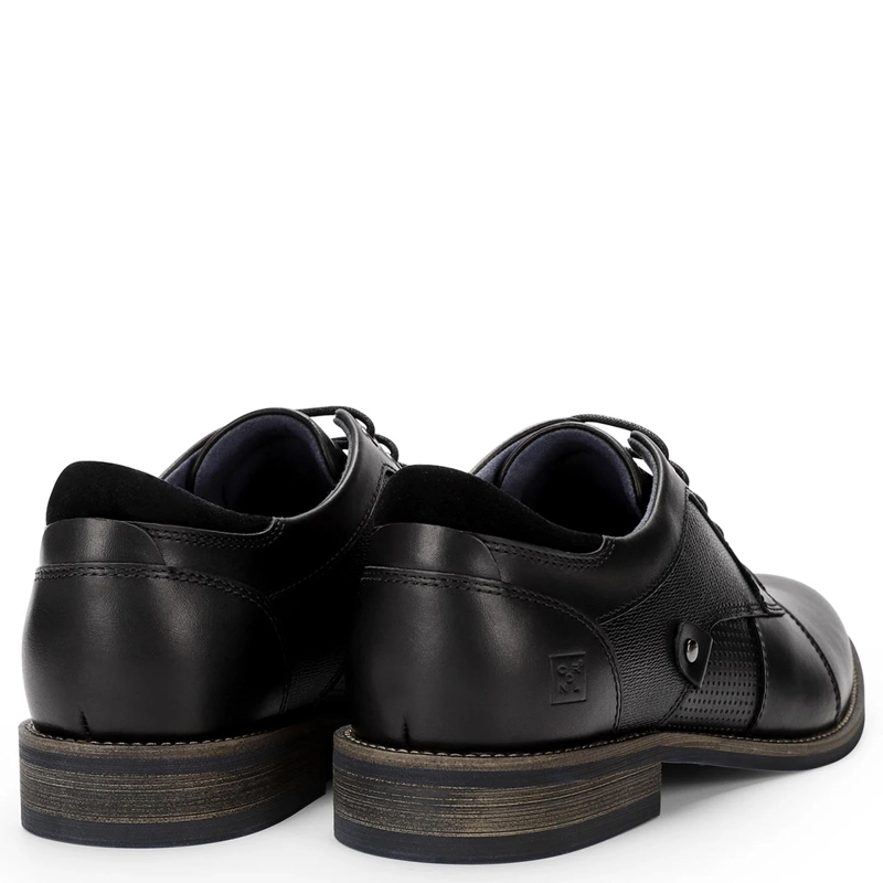 ZAPATOS HOMBRE CARDINAEL NEGRO DENIZEN CUERO - 4