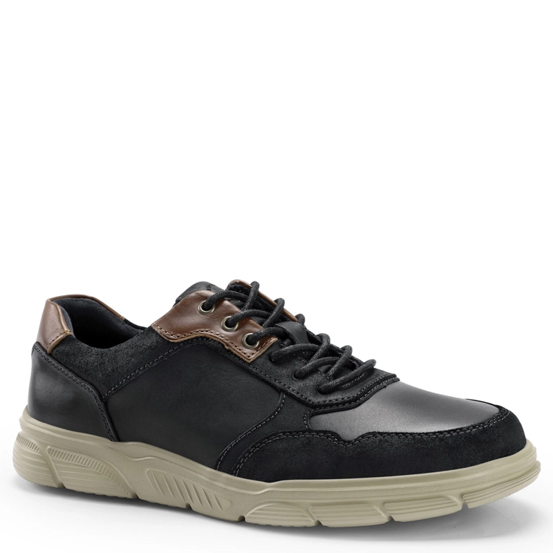ZAPATILLAS HOMBRE CARDINALE CASUALES NEGRO DOSSCOURT CUERO - 2