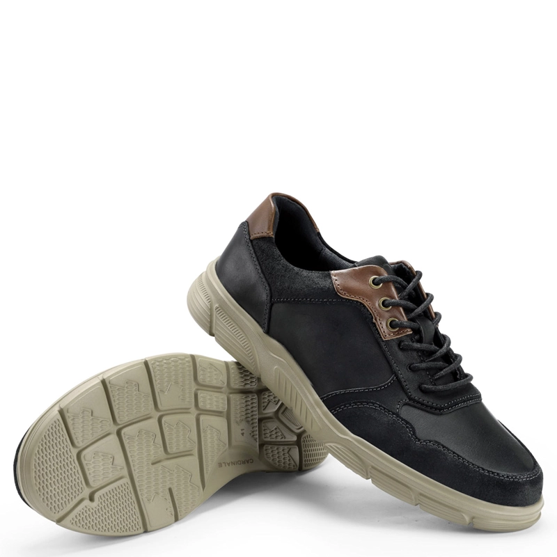 ZAPATILLAS HOMBRE CARDINALE CASUALES NEGRO DOSSCOURT CUERO - 3