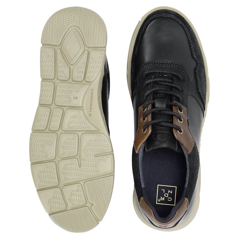 ZAPATILLAS HOMBRE CARDINALE CASUALES NEGRO DOSSCOURT CUERO - 5