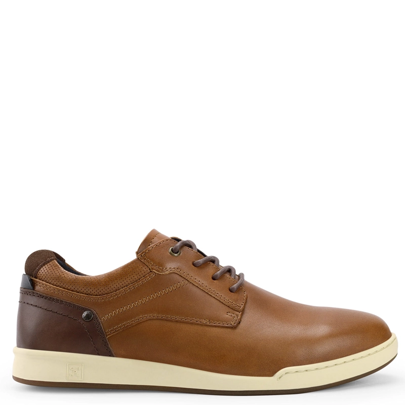 ZAPATILLAS HOMBRE CARDINALE CASUALES CAMEL  CRAM CUERO - 1