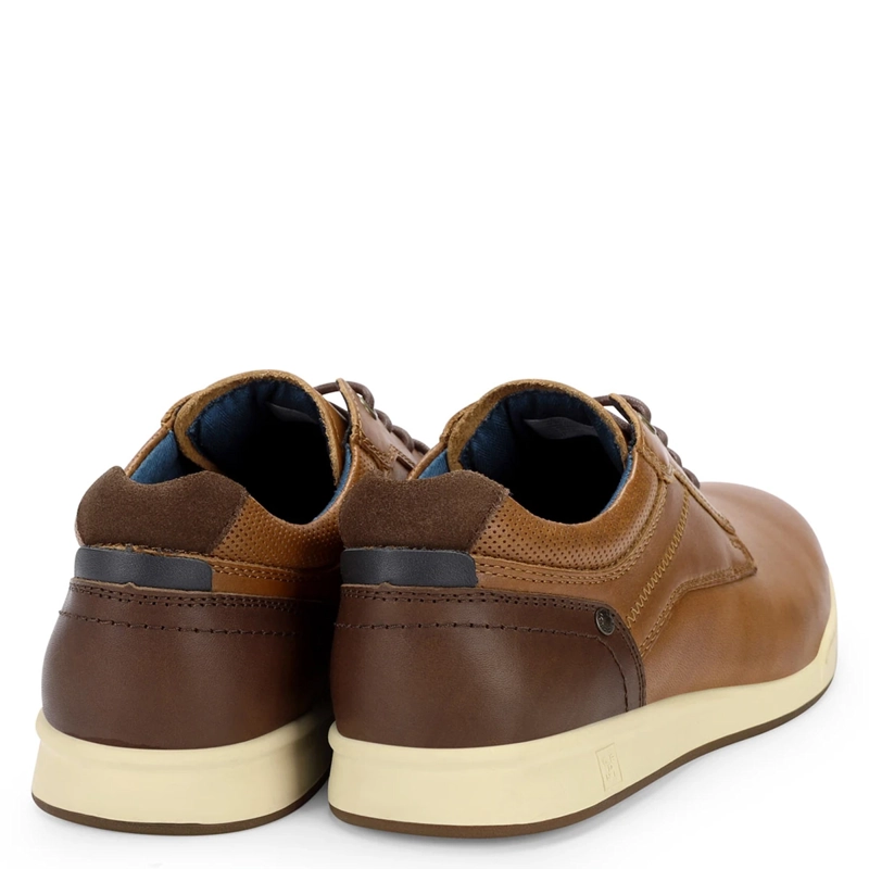 ZAPATILLAS HOMBRE CARDINALE CASUALES CAMEL  CRAM CUERO - 4