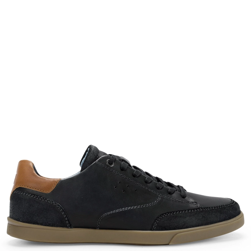 ZAPATILLAS HOMBRE CARDINALE CASUALES NEGRO GROMMET CUERO - 1