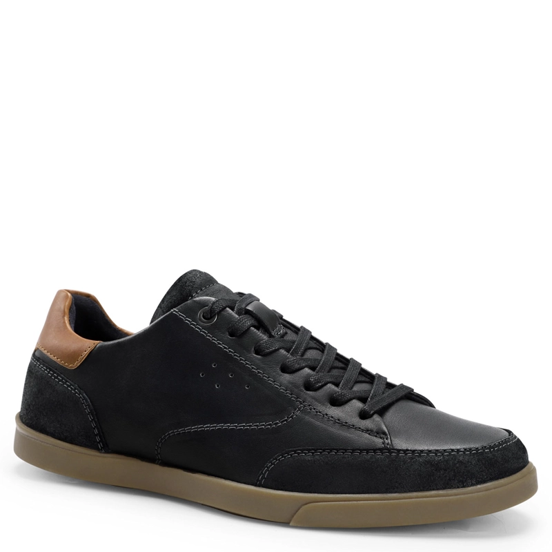 ZAPATILLAS HOMBRE CARDINALE CASUALES NEGRO GROMMET CUERO - 2