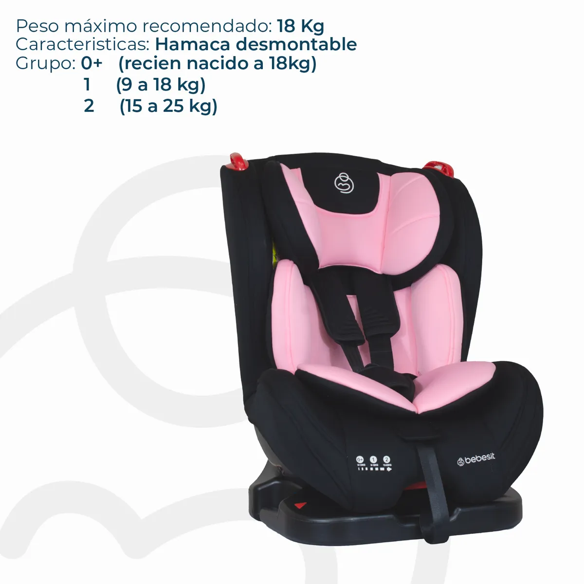 SILLA AUTO ARA NEXT ROSA - 4