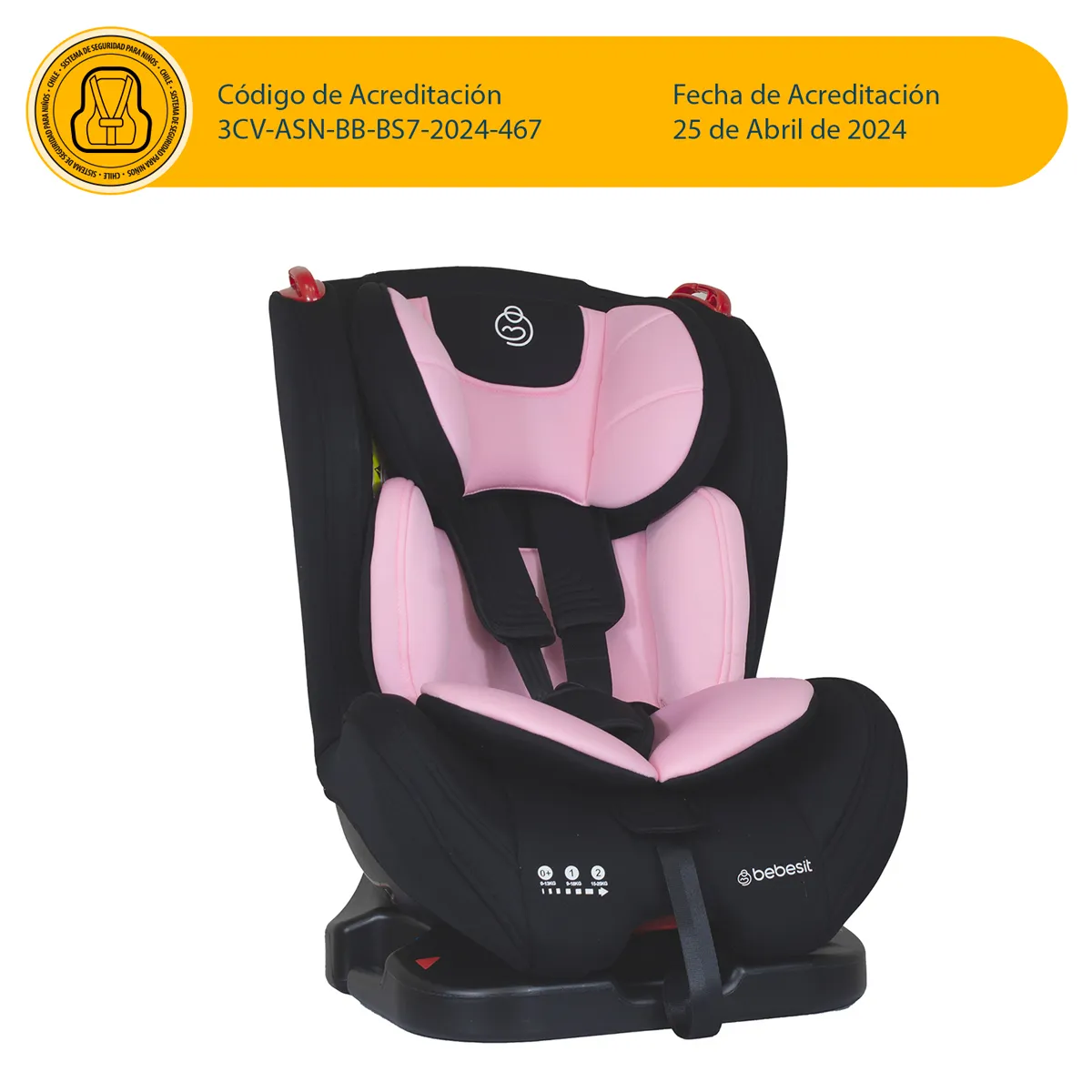 SILLA AUTO ARA NEXT ROSA - 8