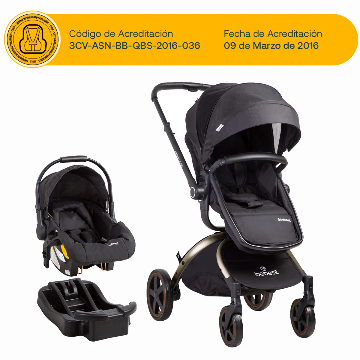 COCHE TRAVEL SYSTEM F8006 DORADO SX - 8