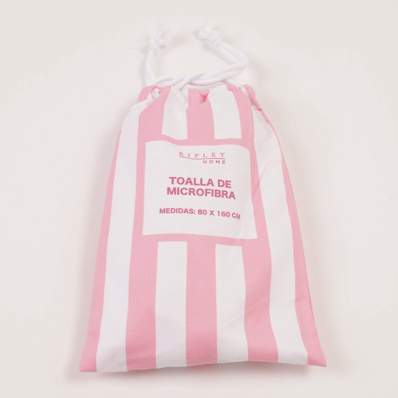 BOLSO TOALLA RIPLEY HOME MICRO FIBRA ROSA - 4