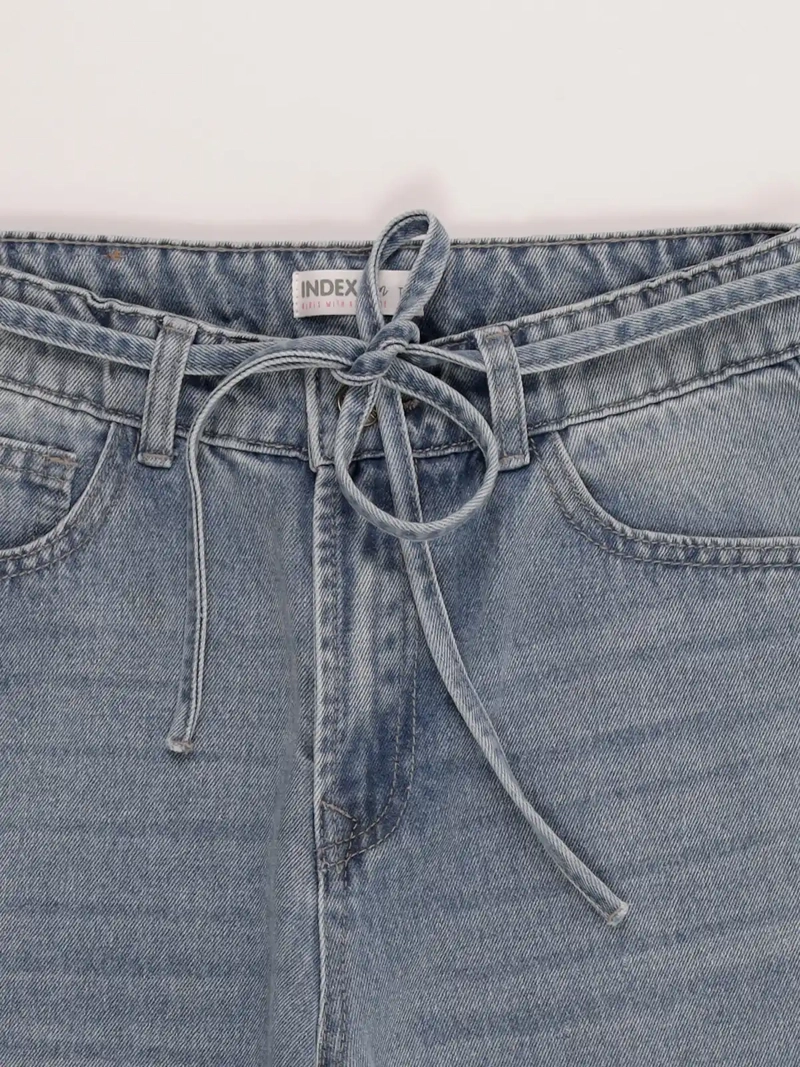 JEANS NIÑA INDEX ALGODÓN BARREL LAZO - 3