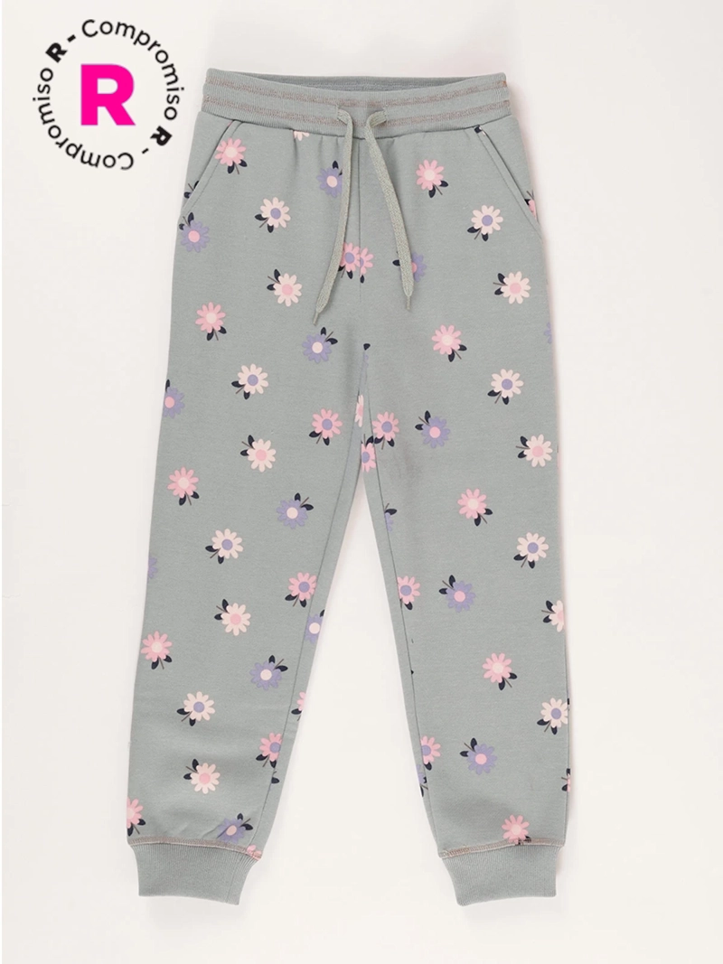 PANTALÓN DE BUZO NIÑA HARVEST ESTAMPADO - 1