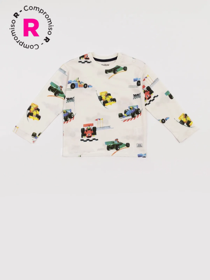 POLERA MANGA LARGA ALGODÓN NIÑO BABY HARVEST ESTAMPADA