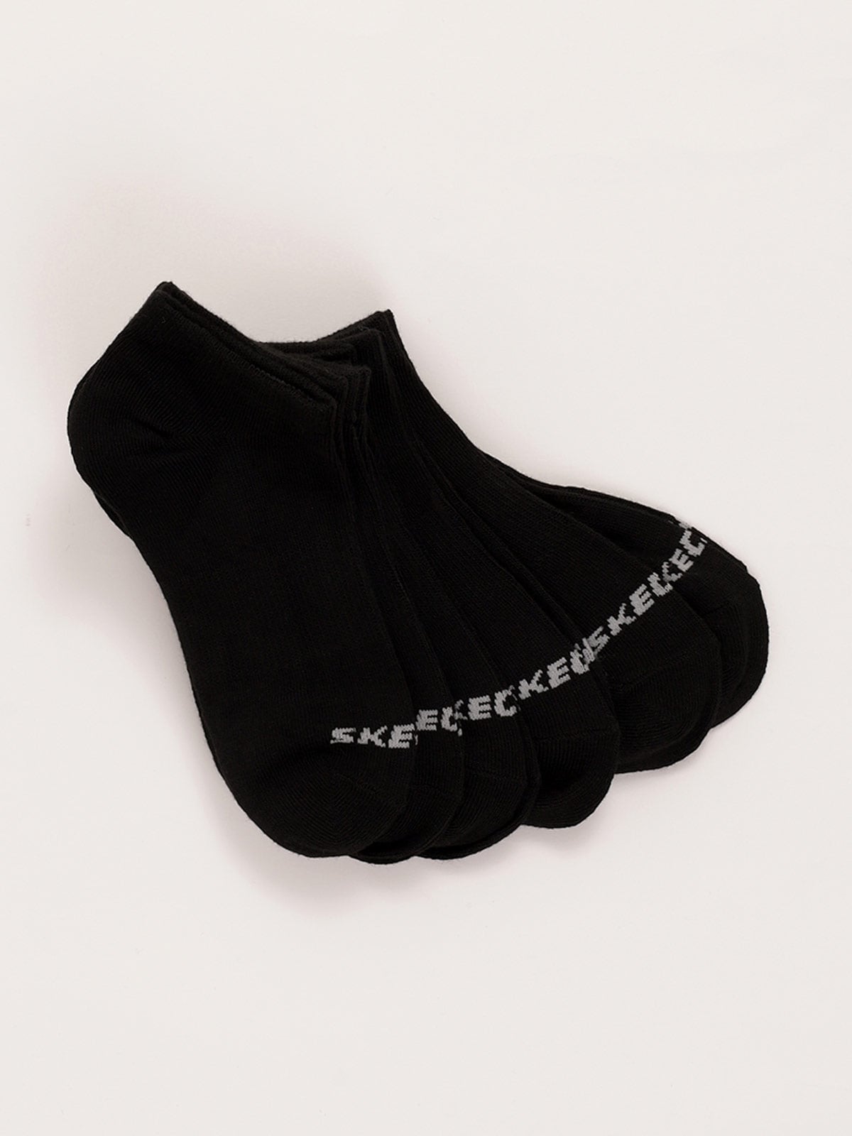 PACK 6 CALCETINES DEPORTIVOS UNISEX SKECHERS NON TERRY LOW CUT NEGRO - 3