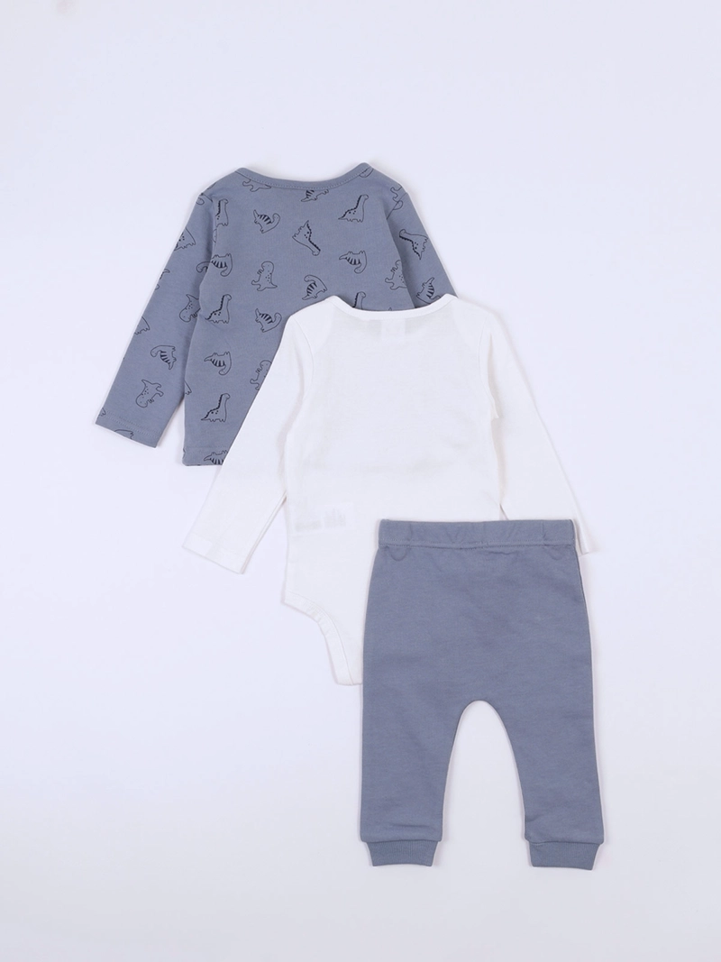 CONJUNTO NIÑO BABY HARVEST ALGODÓN DINOSAURIOS - 2