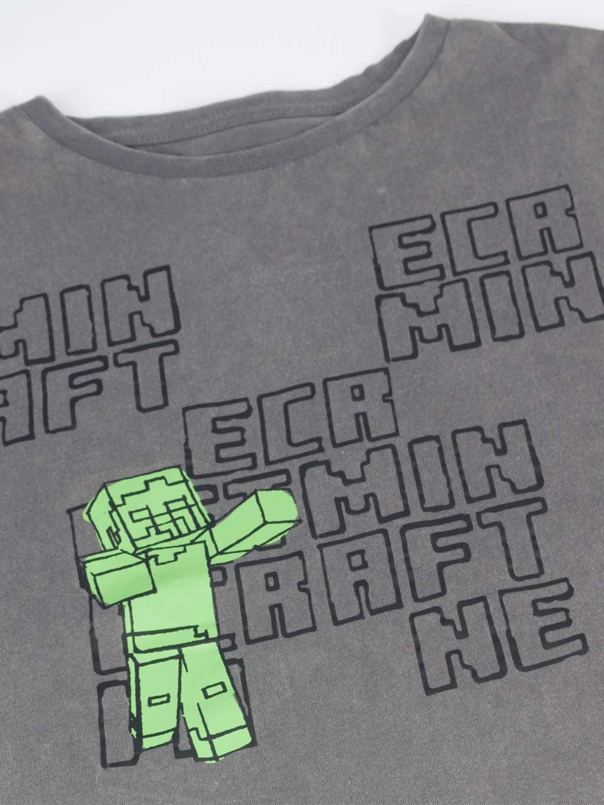 POLERA NIÑO MINECRAFT ALGODÓN MANGA LARGA - 3