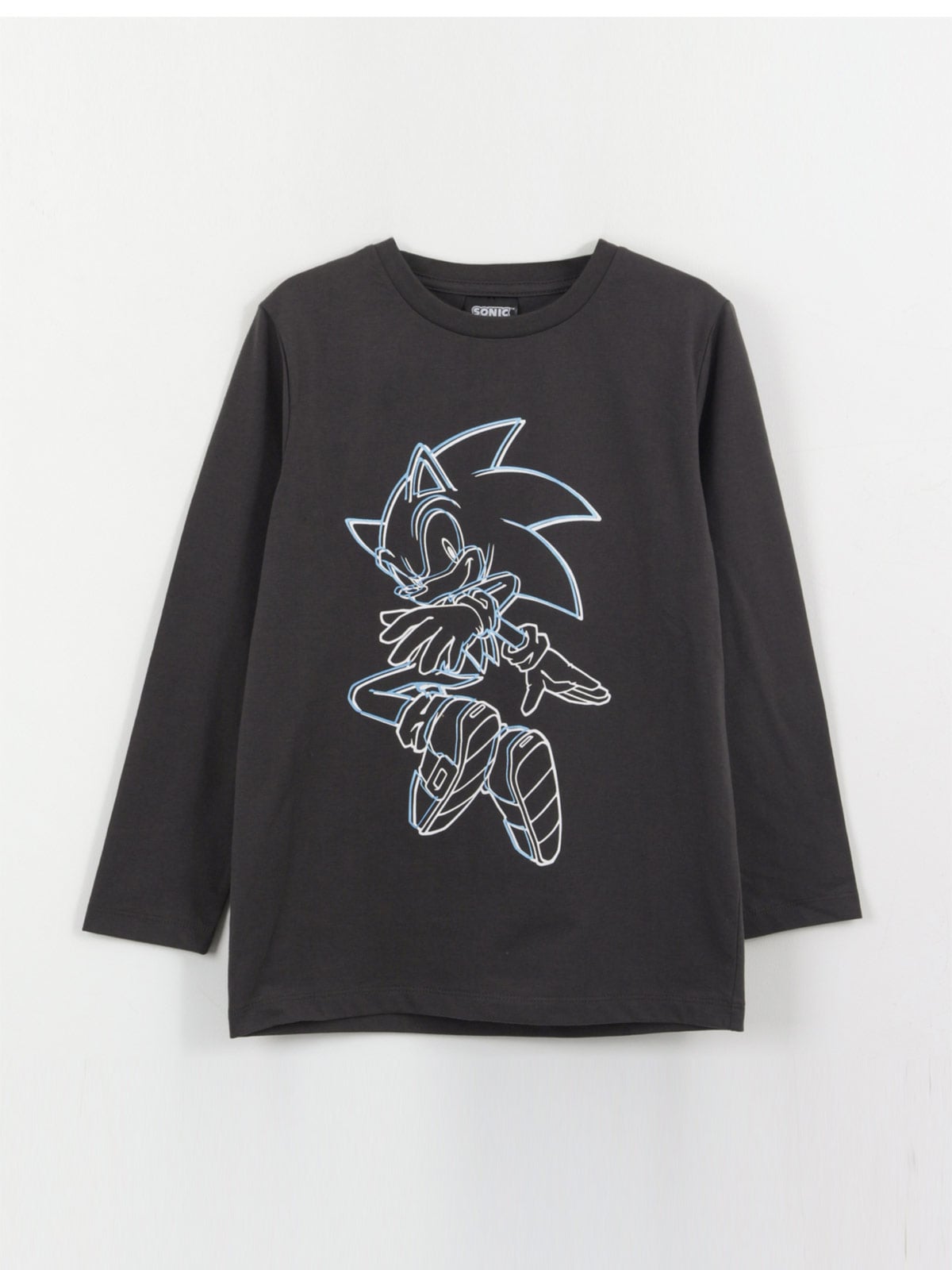 POLERA NIÑO SONIC MANGA LARGA