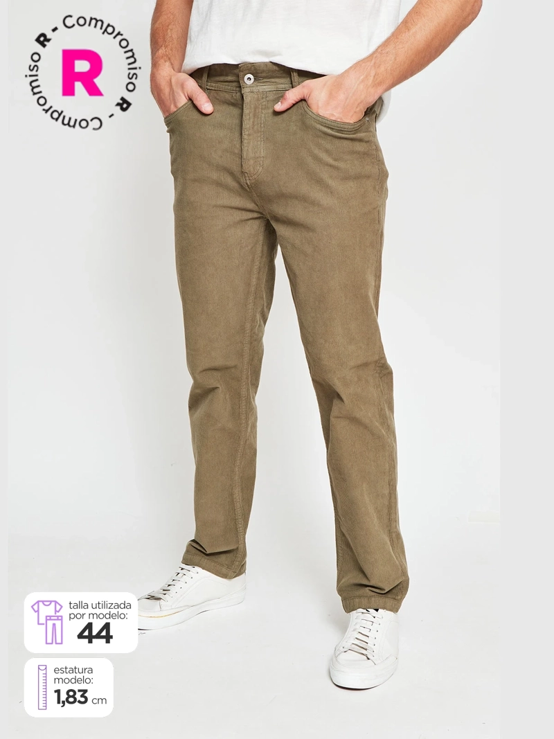 PANTALÓN HOMBRE PEPE JEANS ALGODÓN COTELÉ - 1