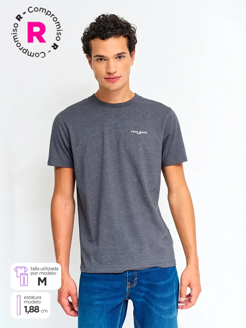 POLERA HOMBRE PEPE JEANS ALGODÓN MANGA CORTA ESTAMPADO - 1