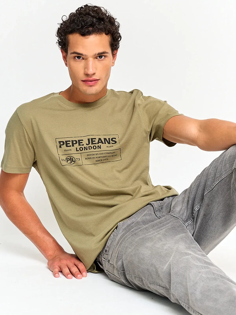 POLERA HOMBRE PEPE JEANS ALGODÓN MANGA CORTA ESTAMPADO - 4