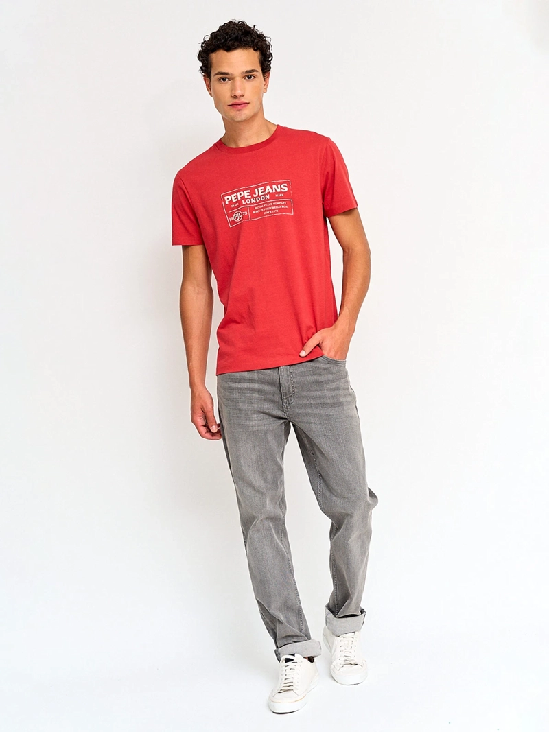POLERA HOMBRE PEPE JEANS ALGODÓN MANGA CORTA ESTAMPADO - 4