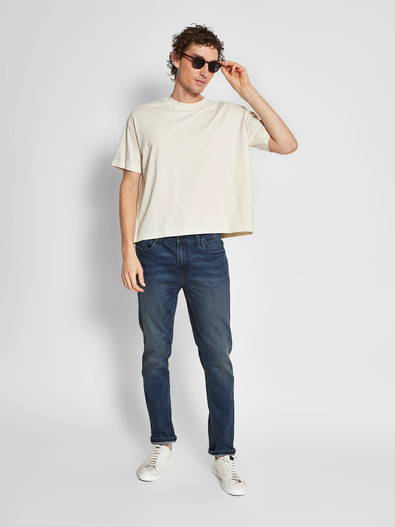 POLERA HOMBRE BARBADOS ALGODÓN MANGA CORTA CALCE BOXY - 4