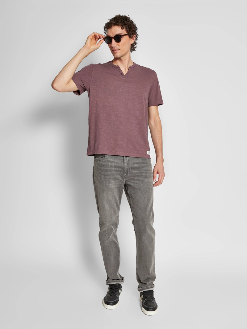 POLERA HOMBRE BARBADOS ALGODÓN CUELLO HENLEY MANGA CORTA - 4