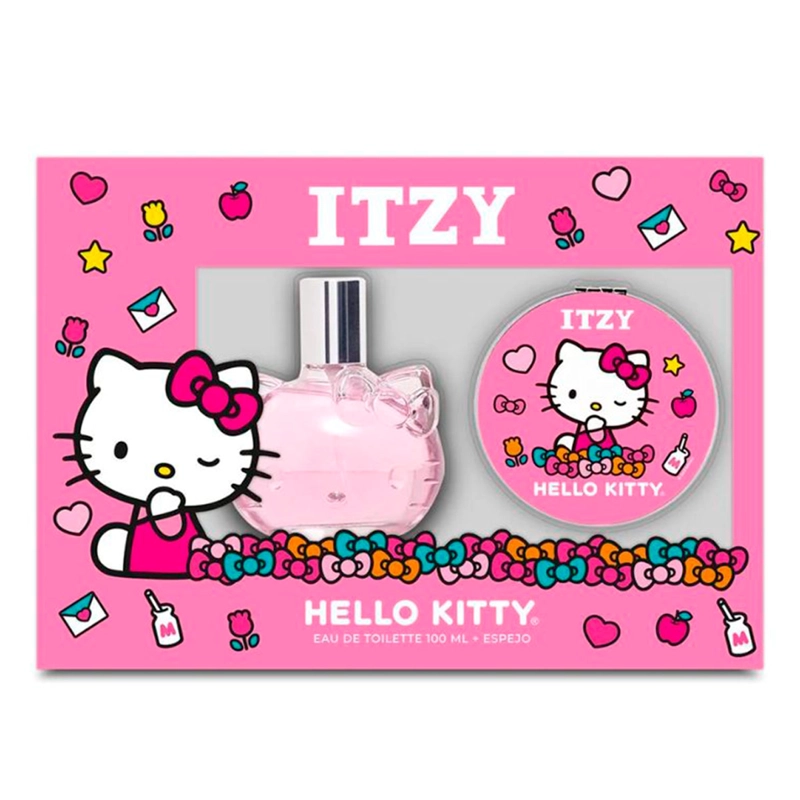 PERFUME ITZY HELLO KITTY NIÑA EDT 100 ML + ESPEJO - 2
