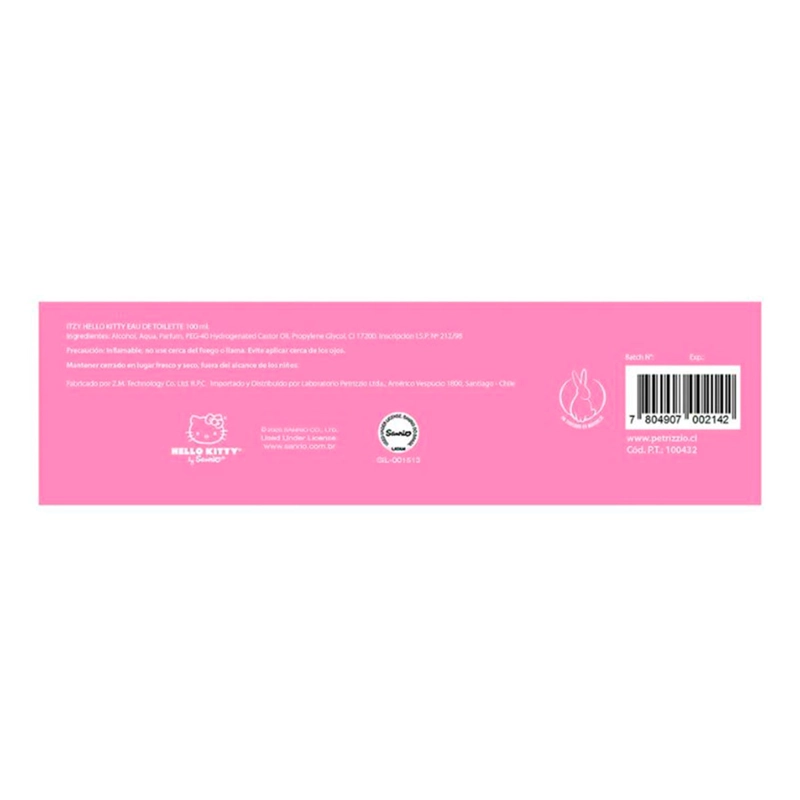 PERFUME ITZY HELLO KITTY NIÑA EDT 100 ML + ESPEJO - 4