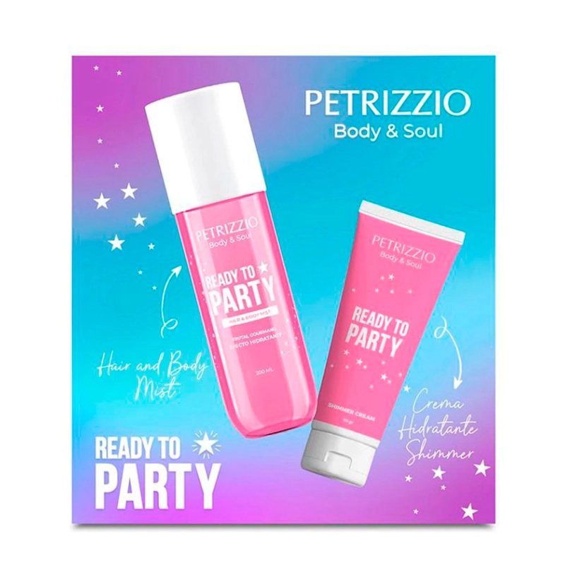 SET PETRIZZIO BODY MIST READY TO PARTY MUJER 200 ML + CREMA SHIMMER 90 GR - 2