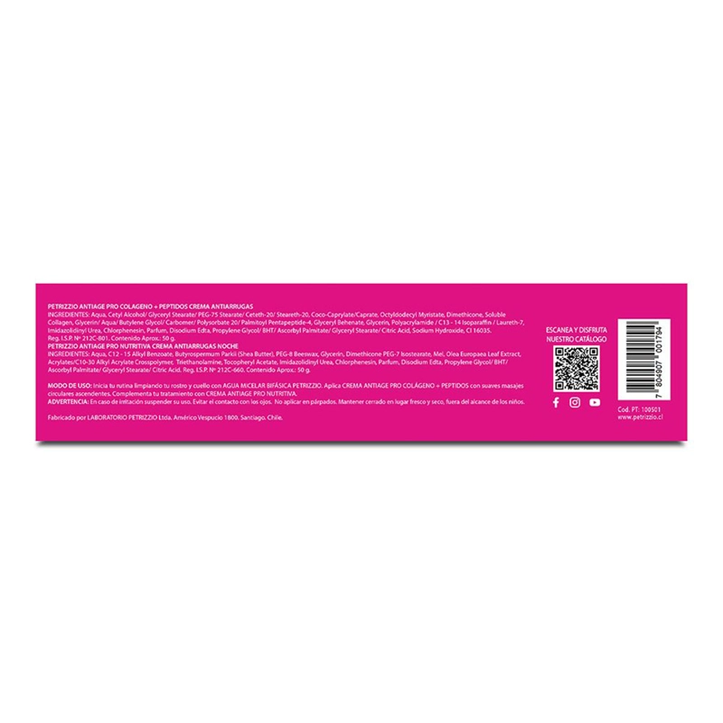PACK PETRIZZIO FIRMEZA REFORZADA COLÁGENO 50 GR + PÉPTIDOS 50 GR + MASAJEADOR - 4