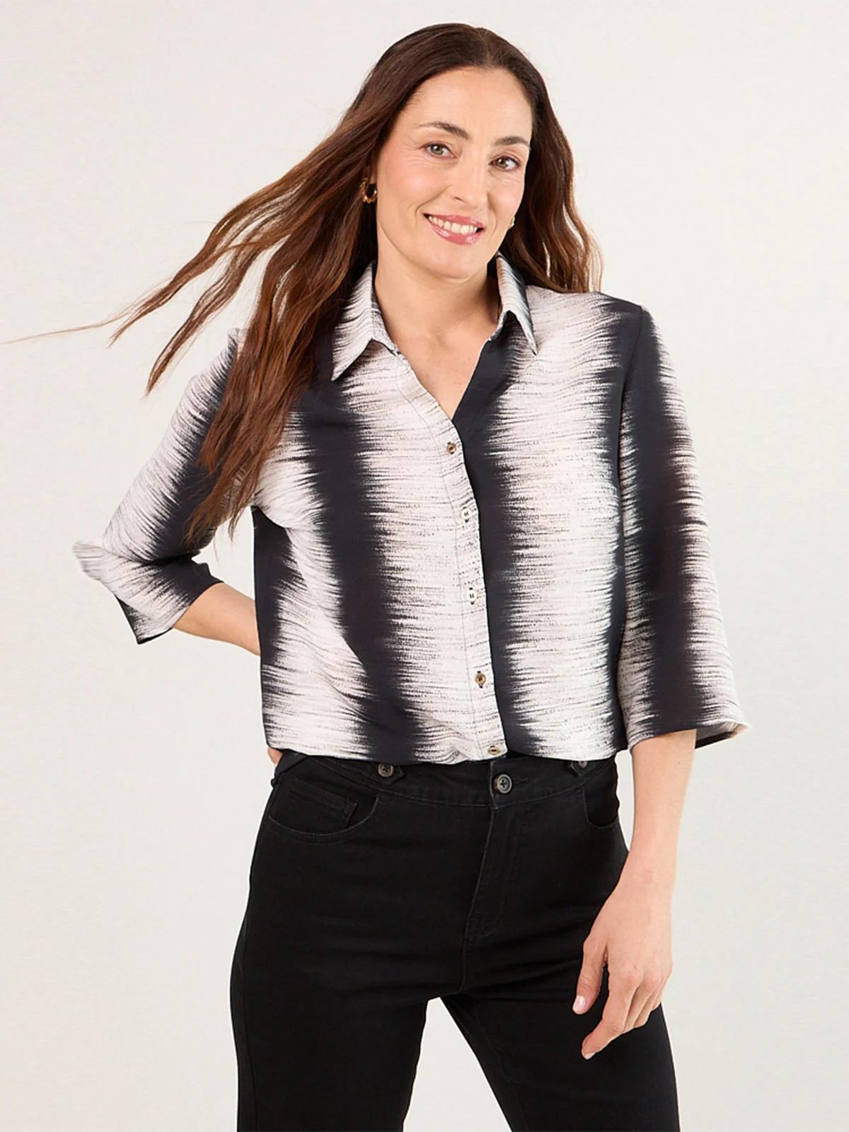 BLUSA MUJER MA GRIFFE CAMISERA ESTAMPADA - 1