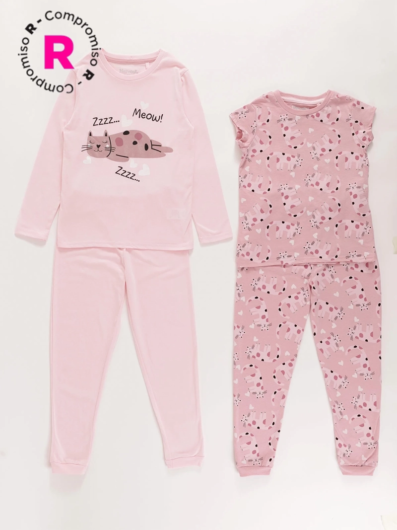 PIJAMA NIÑA HARVEST BIPACK - 1