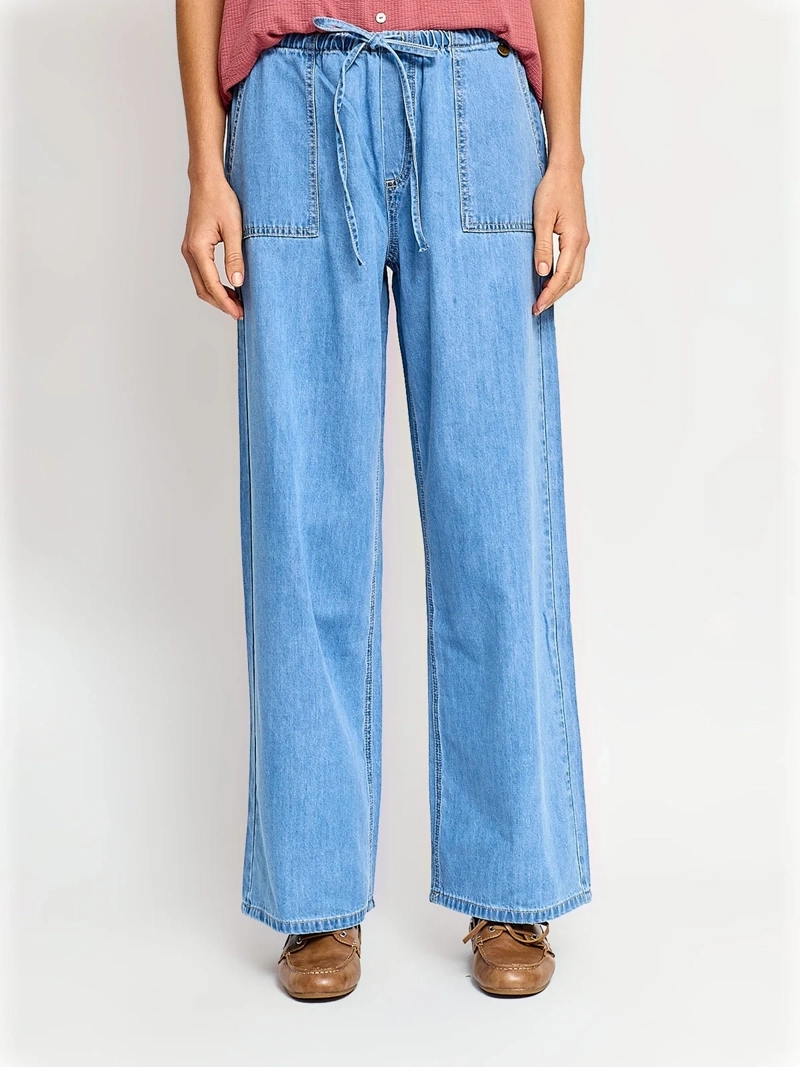 JEANS MUJER REGATTA ALGODÓN WIDE LEG FLUIDO - 2